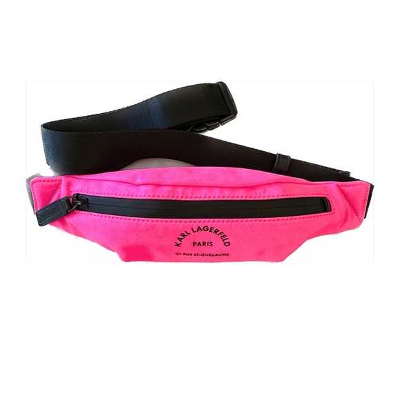 KARL LAGERFELD
Rue St Guillaume Small Fanny Bag Belt Bag NEON PINK - Picture 3 of 13